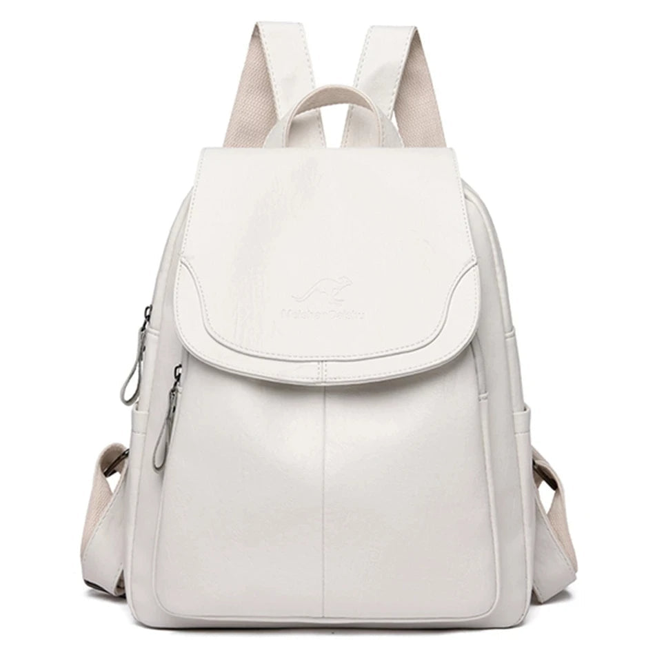 Emorie | Anti-theft leather backpack