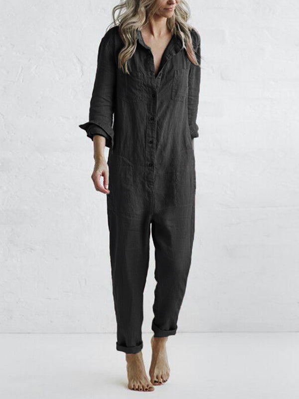 Ruth | Jumpsuit mit Knopfleiste