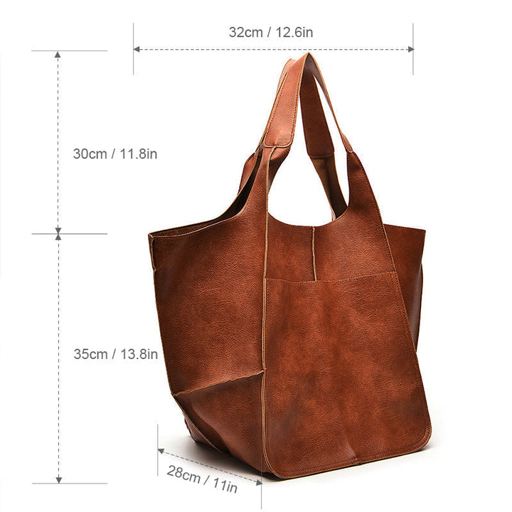 Seleneva | Vintage Leder Handtasche Damen