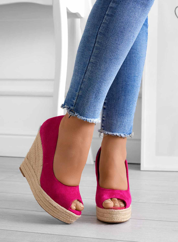 Viondra | Elegante Zamsz-Keilabsatz-Sandalen