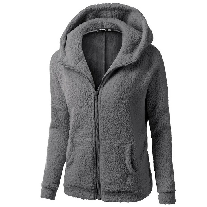 Bernadette| Teddy Fleece Strickjacke Damen