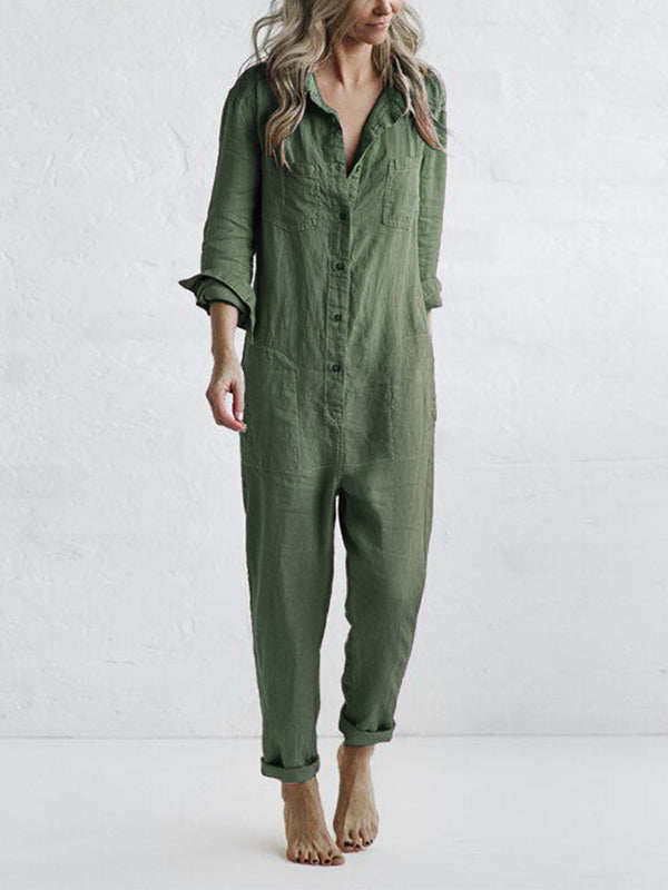 Ruth | Jumpsuit mit Knopfleiste