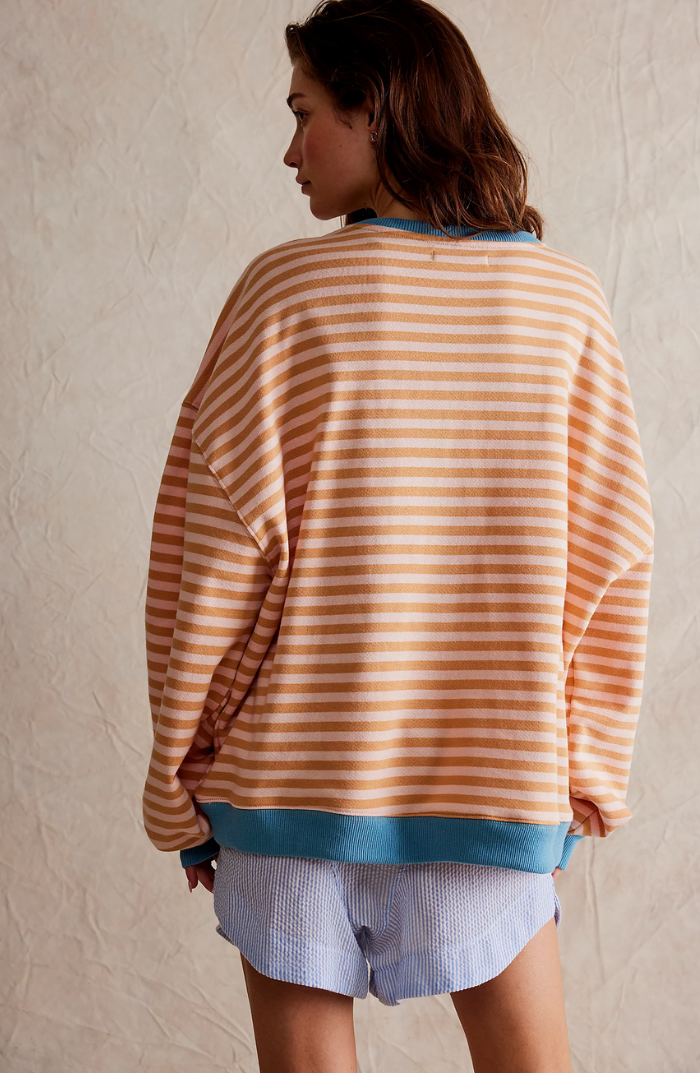 Robyn | Übergroßer Pullover mit Streifen