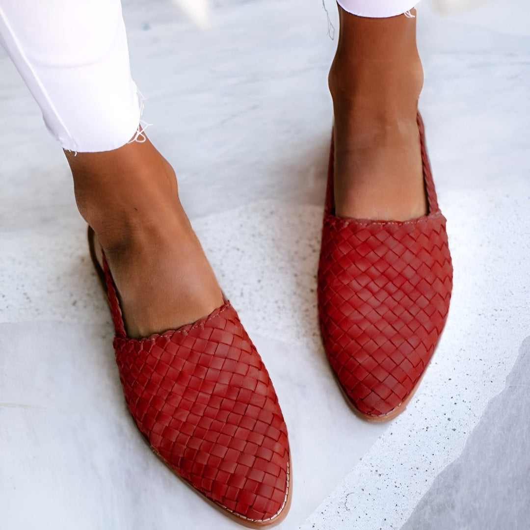 Zephina | Geflochtene Leder-Sandalen Damen