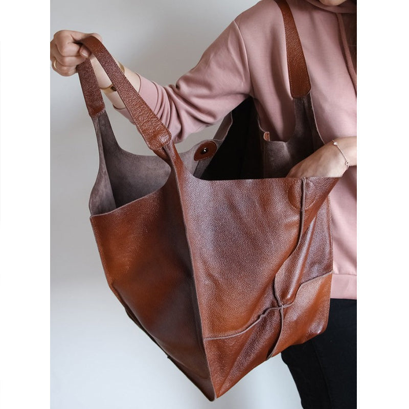 Seleneva | Vintage Leder Handtasche Damen
