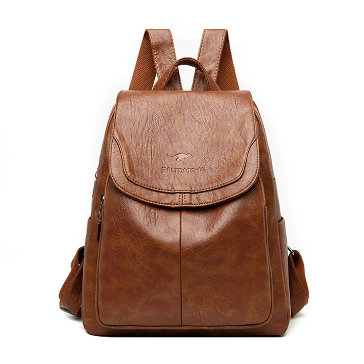 Emorie | Anti-theft leather backpack