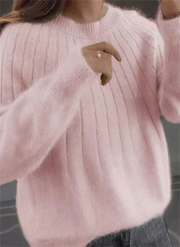 Dollie | Flauschiger Strickpullover aus Kaschmir