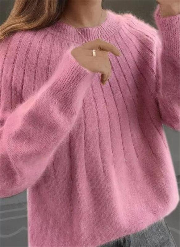 Dollie | Flauschiger Strickpullover aus Kaschmir