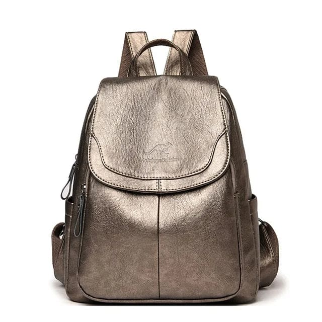 Emorie | Anti-theft leather backpack