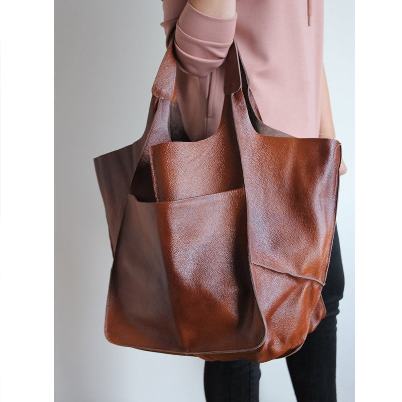 Seleneva | Vintage Leder Handtasche Damen
