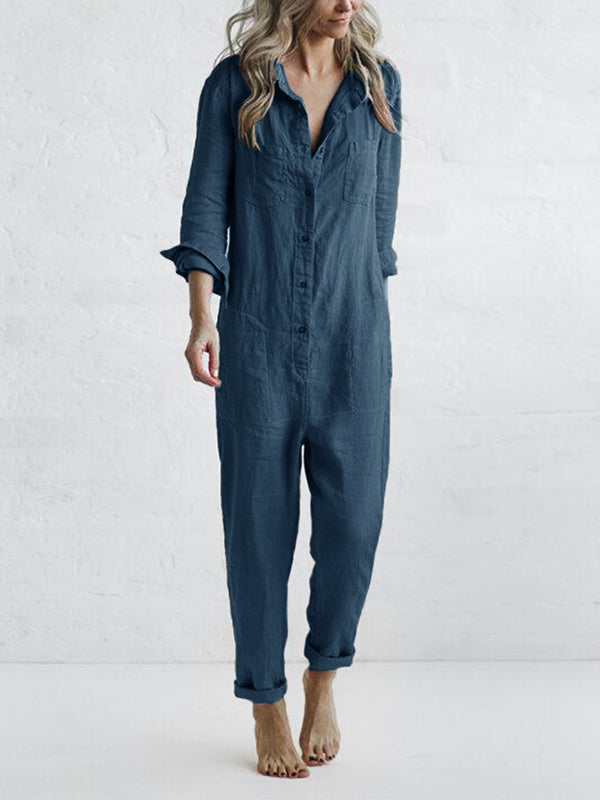 Ruth | Jumpsuit mit Knopfleiste