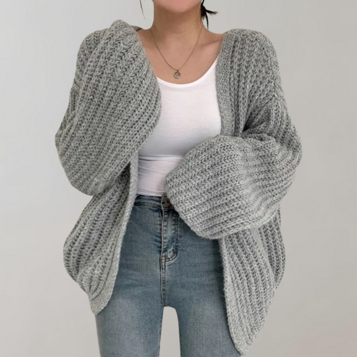 Zeynep |  Bequeme langärmelige Strickjacke für Frauen