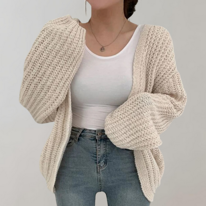 Zeynep |  Bequeme langärmelige Strickjacke für Frauen