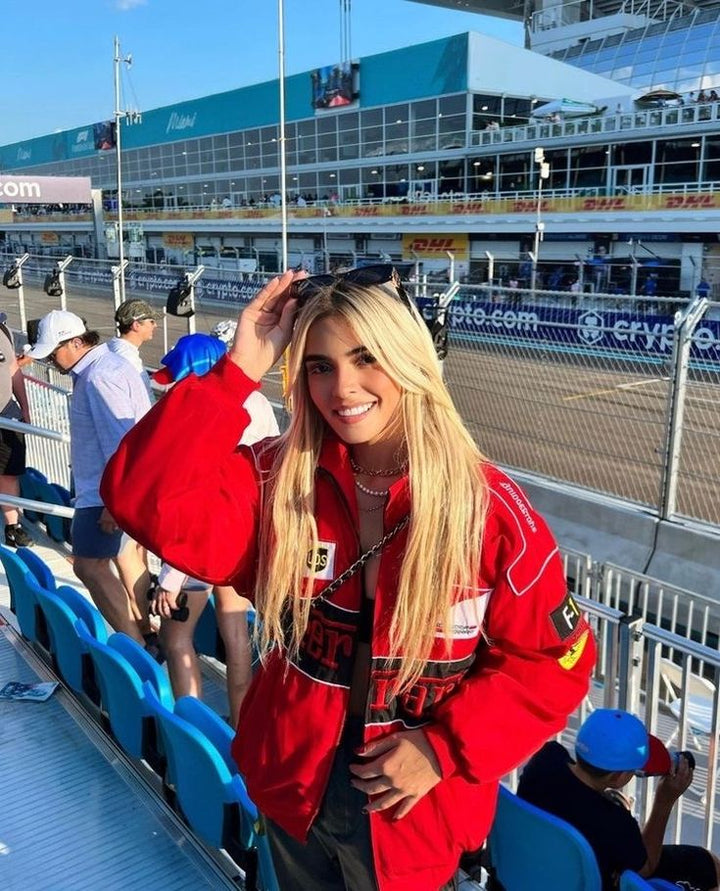 Avas | Vintage Ferrari Racer Jacke mit sportlichem Stil (Unisex)