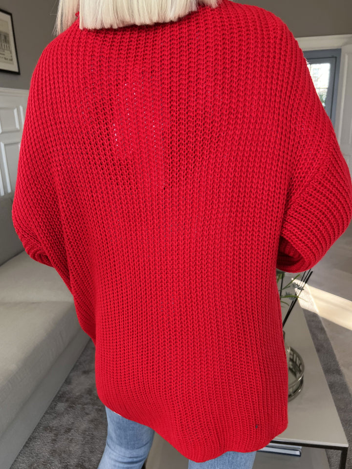 Zephyrielle | Kurzstrick-Cardigan mit Ballonärmeln