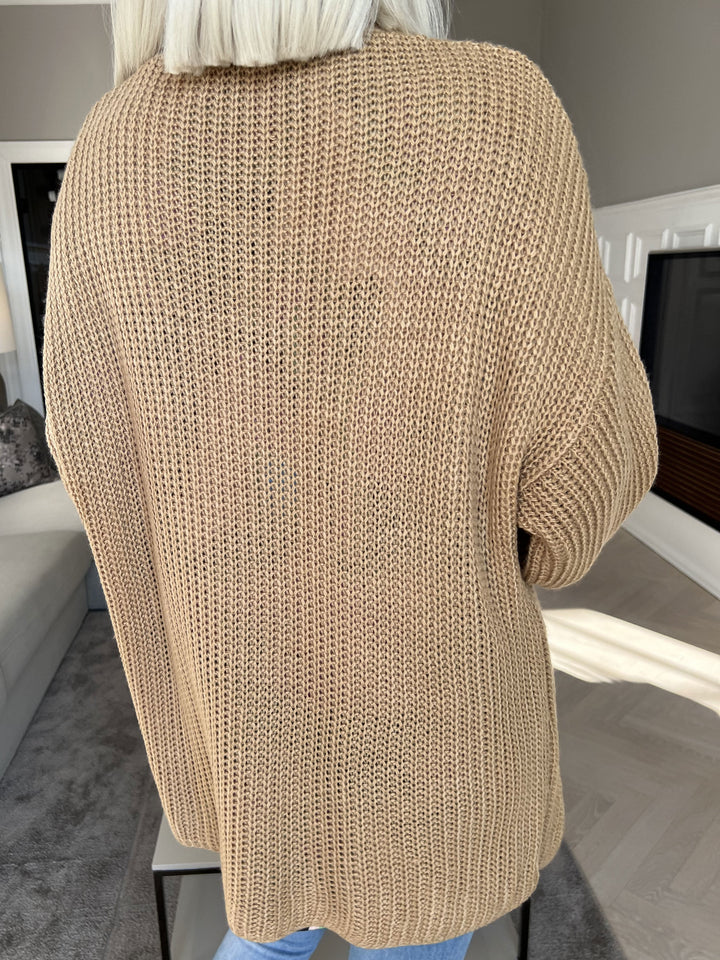 Zephyrielle | Kurzstrick-Cardigan mit Ballonärmeln