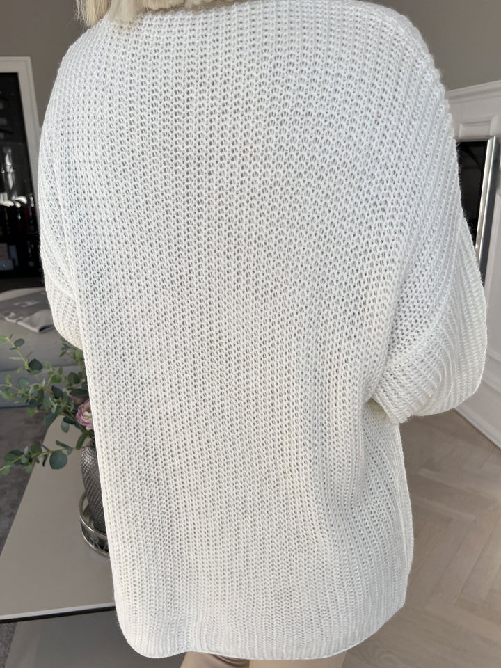 Zephyrielle | Kurzstrick-Cardigan mit Ballonärmeln