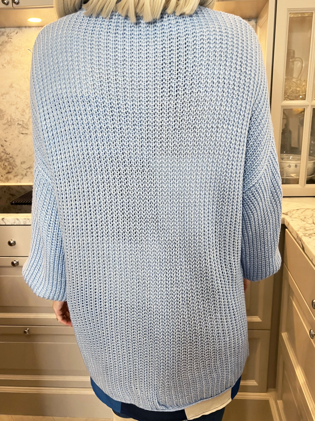 Zephyrielle | Kurzstrick-Cardigan mit Ballonärmeln