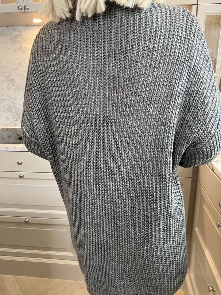 Zephyrielle | Kurzstrick-Cardigan mit Ballonärmeln