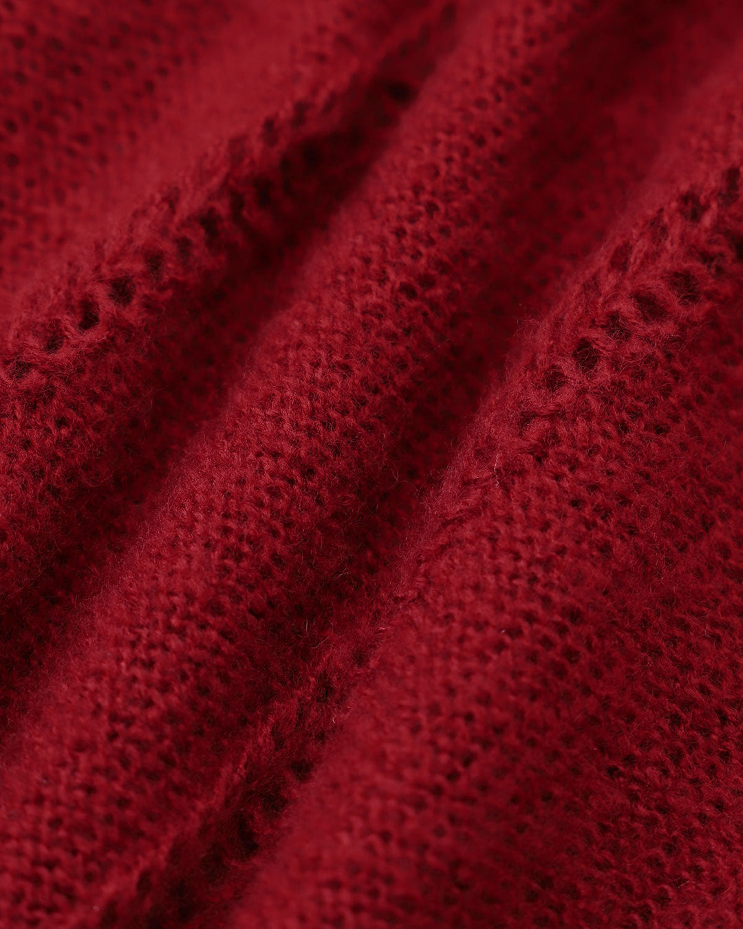 Marla | Roter Cardigan mit Puffärmeln