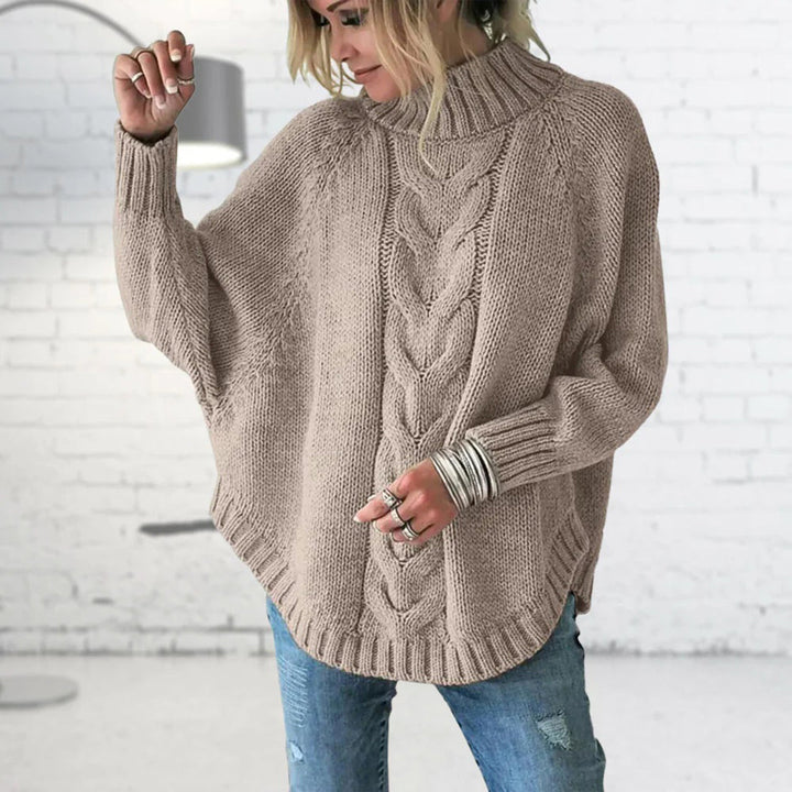 Renee | Langer Grobstrickpullover für Frauen