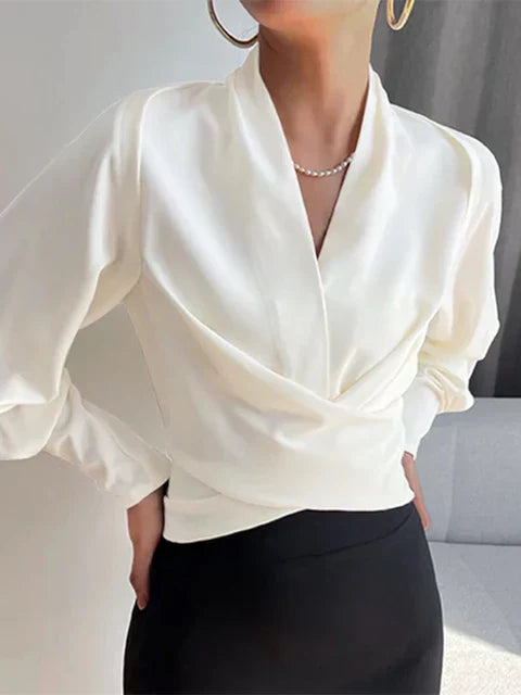 Karalyn | Bluse mit V-Ausschnitt