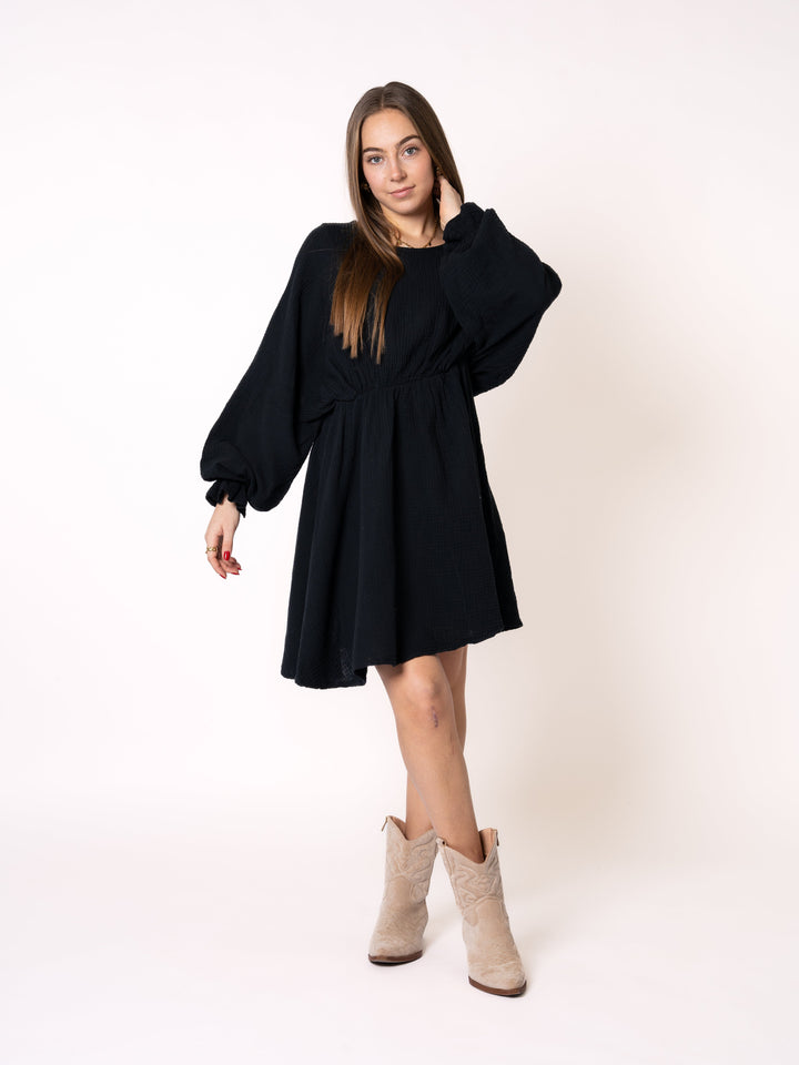 Adalena | Luftiges Musselin Minikleid