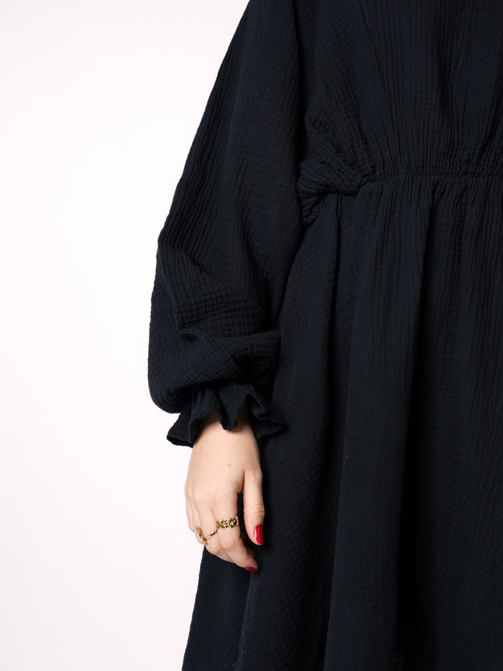 Adalena | Luftiges Musselin Minikleid
