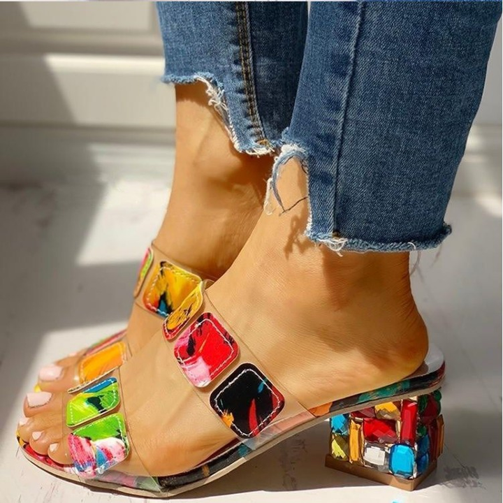 Ceridwen | Sandalen mit Blockabsatz